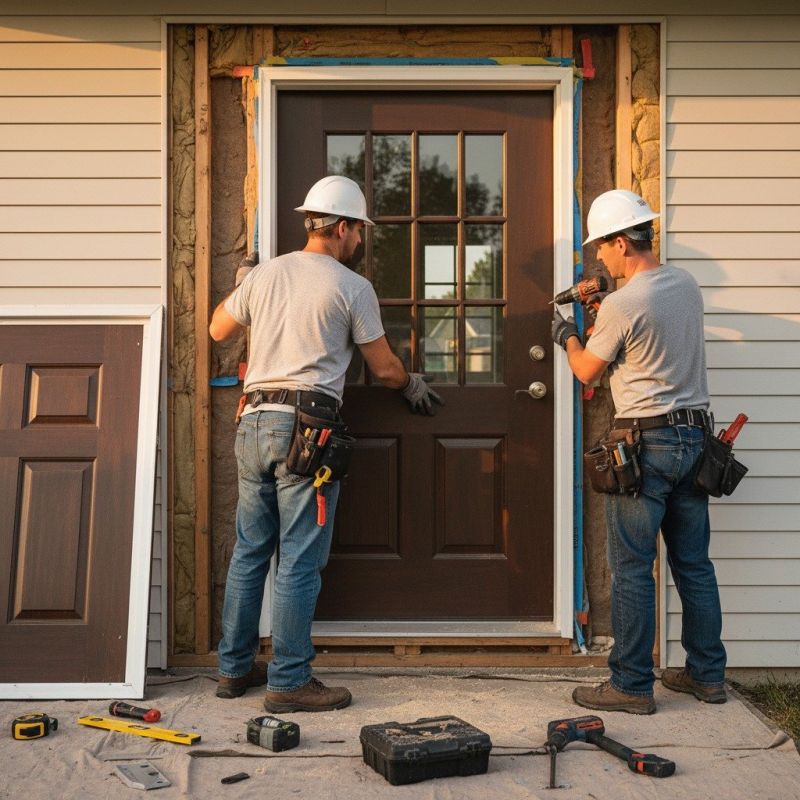 Local Farmhouse Door Installation pros at work